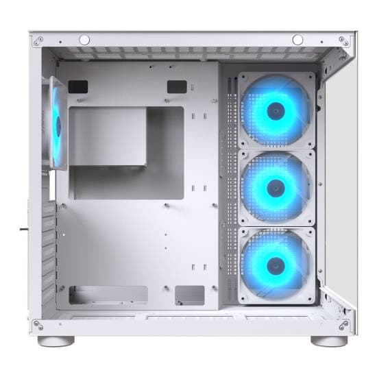 Cougar FV150 RGB Mid Tower ATX Computer Case, 4x Pre-installed Fans, Supports Motherboard Upto Max. ATX, Cooler Upto 360mm, GPU Upto 400mm, White | 385KA10.0002 thumbnail 6