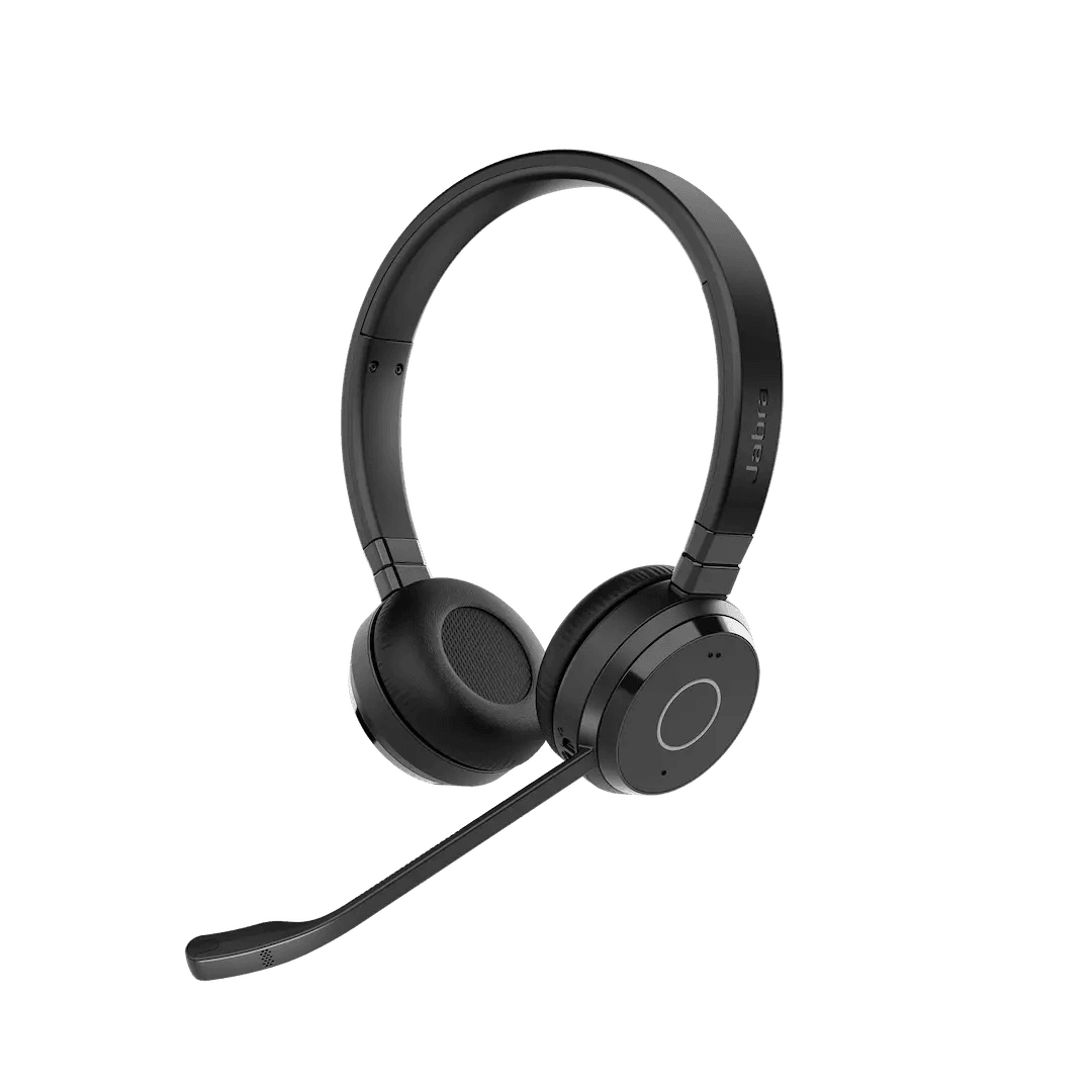 Jabra Evolve 65 TE - USB-A MS Stereo Professional Wireless Headset, Dual connectivity, Busylight, Up to 16 hours talk time, Up to 30m/100ft wireless range | 6699-833-309