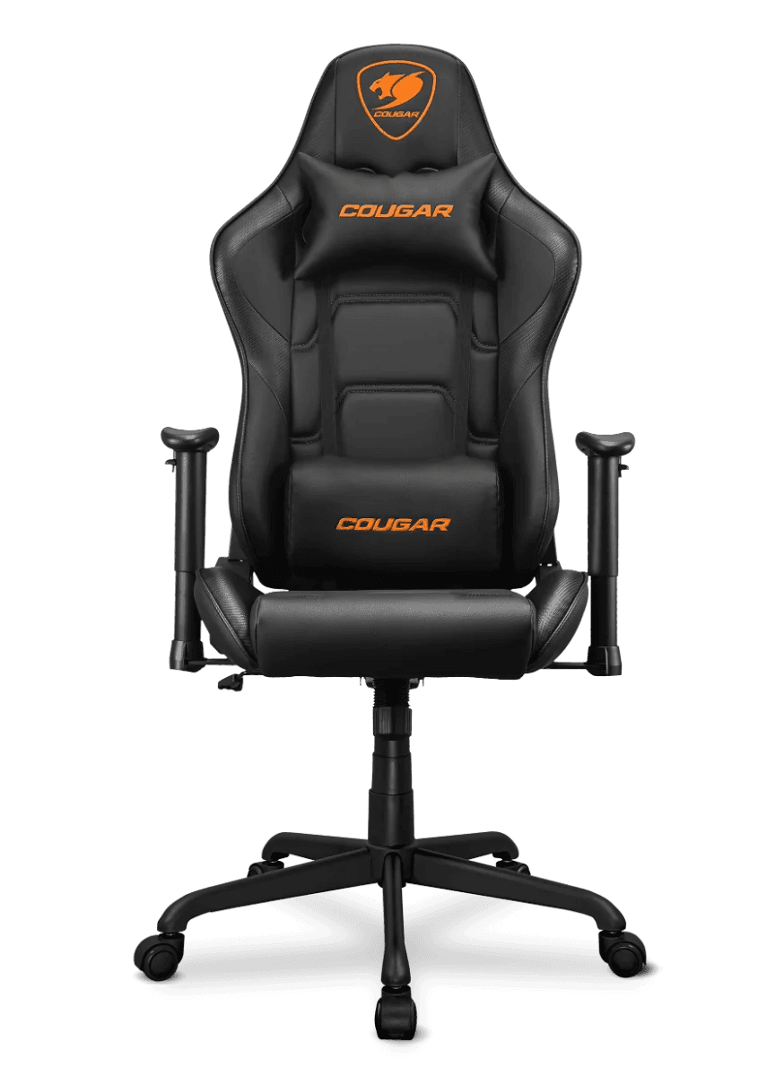 COUGAR Armor Elite Gaming Chair, Premium PVC Leather, 2D Armrest, Piston Lift Height Adjustment, Class 4 Gas Lift Cylinder, 160° Reclining, Up to 120Kg Max Load, Black | CG-CHAIR-ARMOR-ELITE-BLK