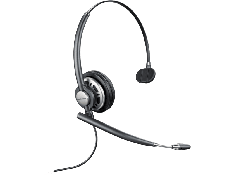 Poly EncorePro HW710 Single Ear Headset +Carry Case +Quick Disconnect, Noise cancelling Microphone | 8R708AA
