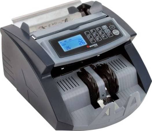 Cassida 5520 UVMG: Money Counter with UV/MG/IR Counterfeit Detection, Bill Counting Machine w/ ValuCount, Add and Batch Modes, Large LCD Display & Fast Counting Speed 1,300 Notes/Minute, AED,USD,EUR,etc. | 5520