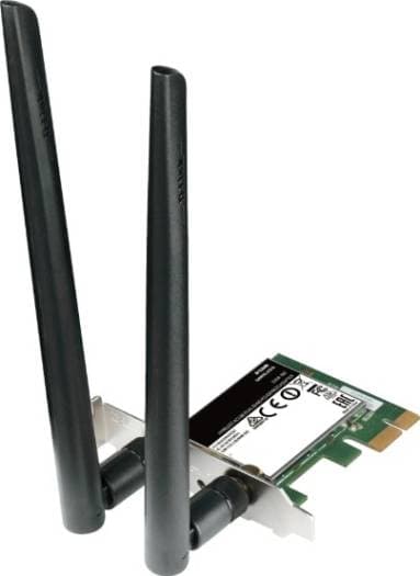 D-Link Wireless AC1300 Dual Band PCIe Desktop Adapter, 1300 Mbps, Black | DWA-582