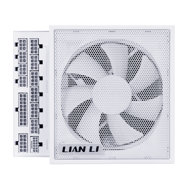 Lian-Li EDGE GOLD Fully Modular Power Supply, 1000W Power, 80 PLUS Gold Efficiency, 120mm FDB Fan Type, Active PFC, ATX 3.1 Form Factor, 2400 RPM Fan Speed, White | EG1000G.WH00