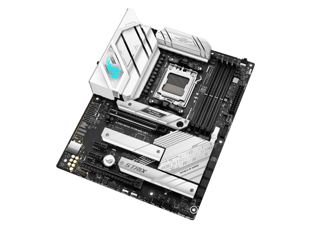 Asus Rog Strix B650-A Gaming Wi-Fi ATX DDR5 Motherboard, AMD Socket AM5, B650 Chipset, 2.5Gb Ethernet, Bluetooth, WiFi 6E 6GHz, Max 128GB 4xDIMM Memory, PCIe 4.0x16, 3xM.2 Slot | 90MB1BP0-M0EAY0 