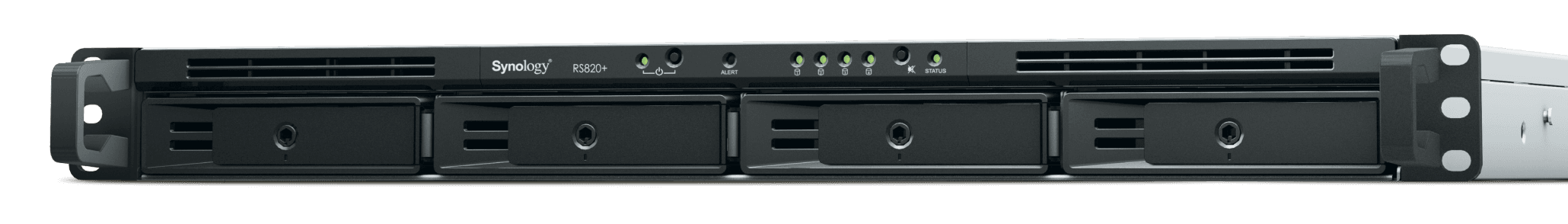 Synology 4bay NAS RackStation (Diskless), 2 GB DDR4 non-ECC, Intel Atom C3538 CPU, Dual Power Supply | RS820RP+