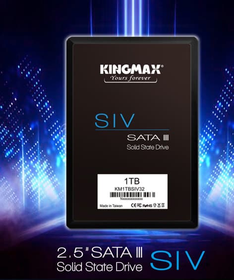 KINGMAX SSD 1TB SIV 2.5 SATA SOLID SATASSD DRIVE 500 UP TO MB/S, M.2 PCIe Gen 4x4, 3D NAND flash | KM1TBSIV32