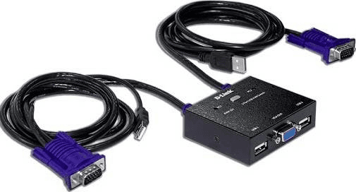 D-Link KVM-221 2-Port USB KVM Switch with Audio Support | KVM-222