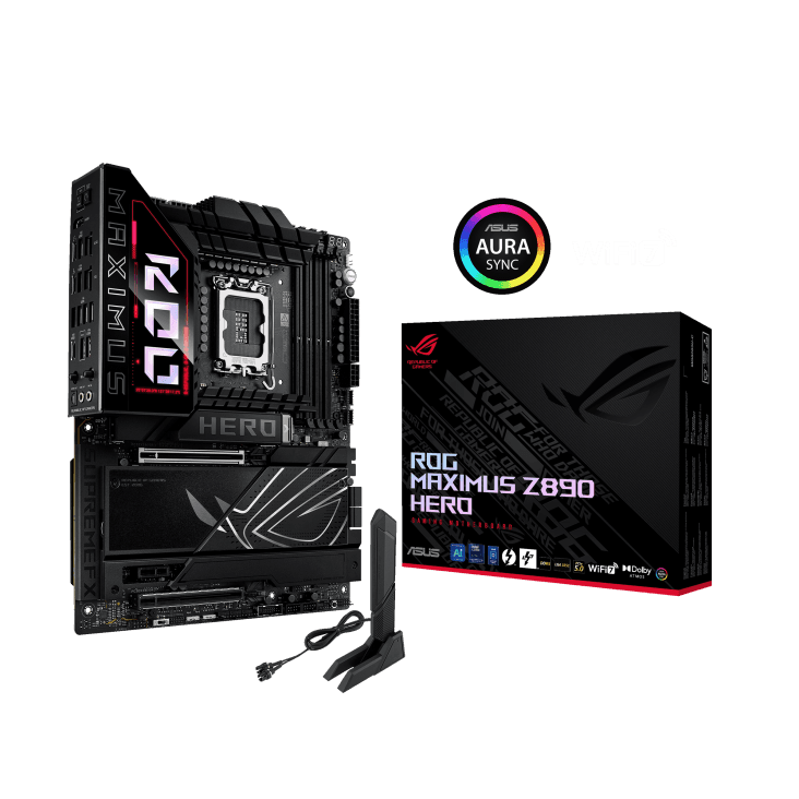 Intel Core Ultra 9 285K Processor X ASUS ROG MAXIMUS Z890 HERO Motherboard | Ultra Series Combo 