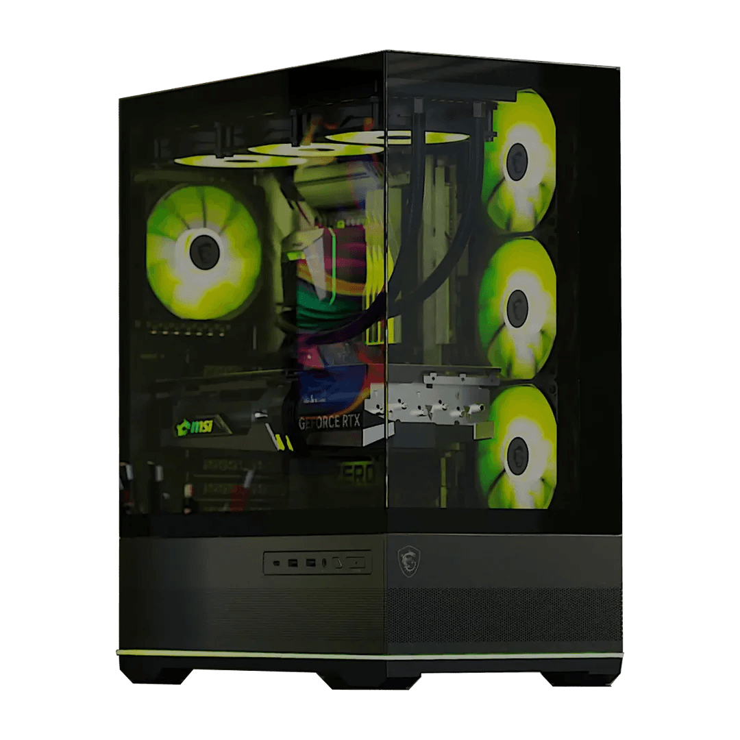 MSI Powered Gaming PC: Intel Core i7-14700F 14th Gen + MSI 5070 GAMING TRIO OC 12GB GDDR7, 32GB DDR5 6000MHz RGB, 1TB NVMe 6000MB/s SSD, 360mm MAG CORELIQUID A13 ARGB AIO, 750W PSU, MSI MAG PANO 110R PZ ATX Case