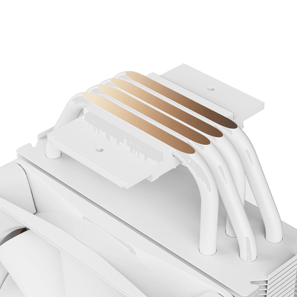 NZXT T120 CPU Air Cooler, 4 Conductive Copper Heat Pipes, 120mm F120 Fan, 27.5dBA Noise, 4-Pin PWM Connector | RC-TN120-W1