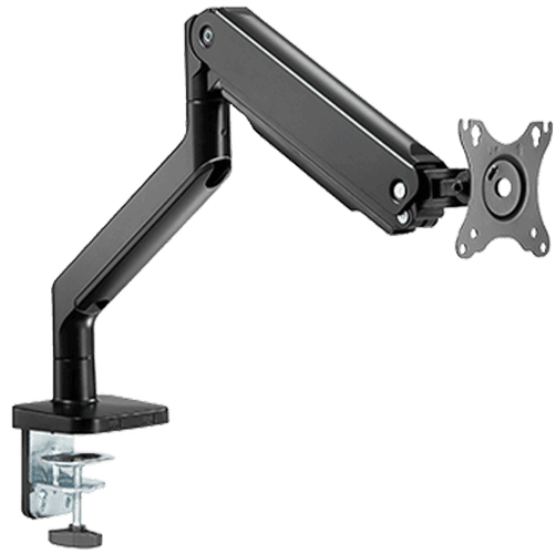 Twisted Minds Single Monitor Heavy Duty Spring Assisted Monitor Arm USB Port, Weight Capacity 2-16kg, Aluminium, Plastic,Steel | TM-60-C06
