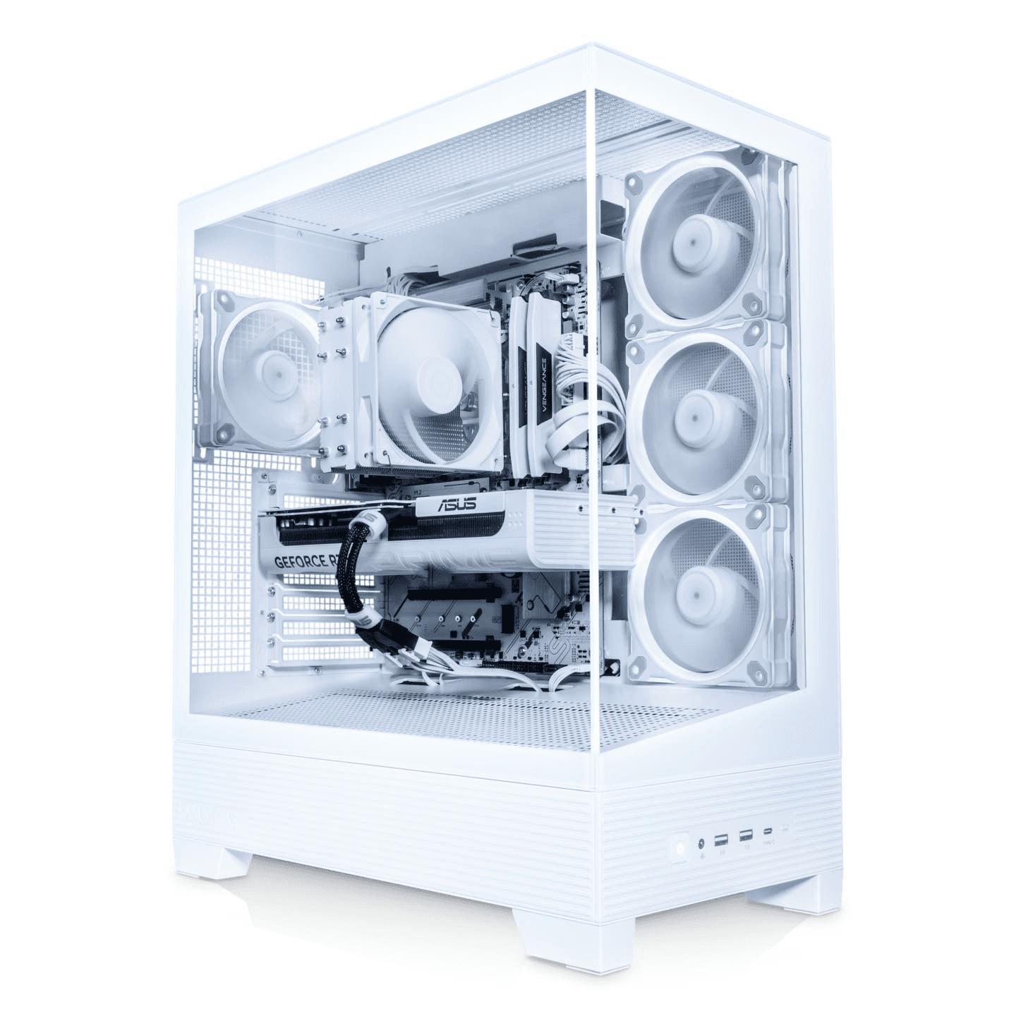 White Rendering & Gaming PC: Core i9-14900KF, RTX 5070 12GB, 32GB DDR5, 1TB NVMe, 750W