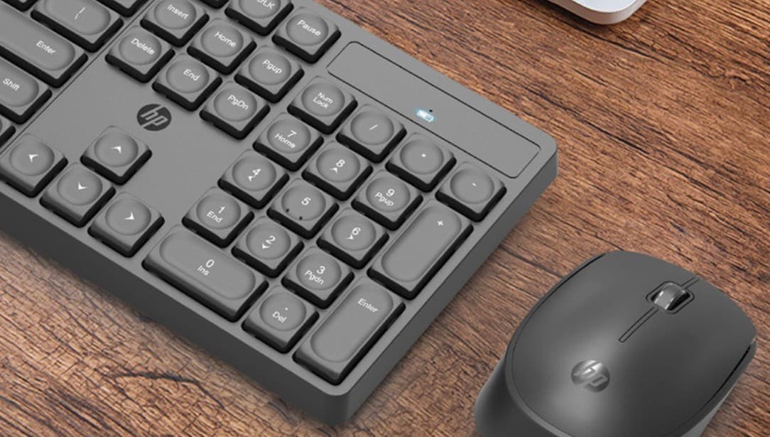 HP CS10 Wireless Keyboard and Mouse Combo, 2.4 GHz Wireless Connection, Professional Optical Sensor, Optimized Keys, Black | CS10