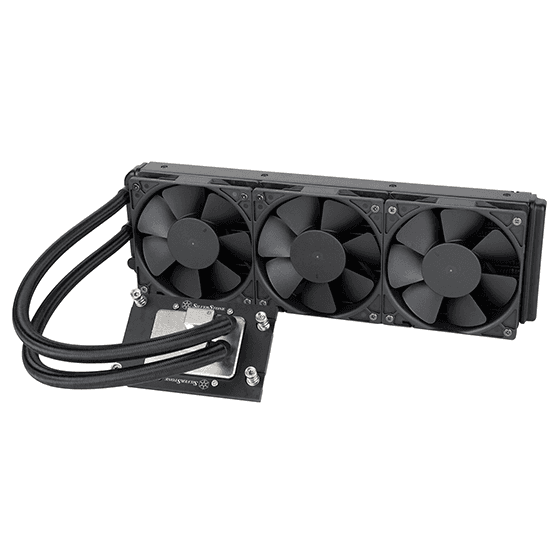 Silverstone XE360-TR5 High Performance Triple 120mm All-In-One Liquid Cooler for AMD Socket sTR5/SP6, Nickel plate, Three phase, six pole motor design | XE360-TR5