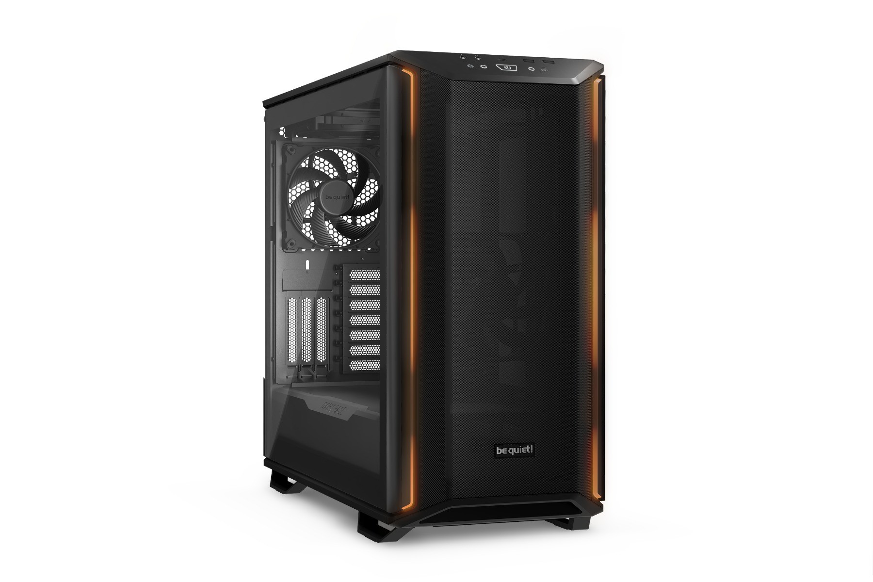 Be quiet! Be Quiet! Dark Base 701 Mid Tower Computer Case, 3x Silent Wings 4 140mm Pre-Installed Fans, Up to 360mm Radiator & 8x Fans Support, Tempered Glass Window, Black | BGW58 - product view 1 of 11