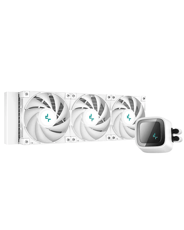 DEEPCOOL DeepCool LS720 SE WH AIO Liquid CPU Cooler, 360mm Radiator, 120mm ARGB Fans, 500~2250 RPM Fan Speed, 85.85 CFM Airflow, 3100 RPM Pump Speed, ARGB LED Lights, Hydro Bearing, White | R-LS720-WHAMMM-G-1 - product view 1 of 6