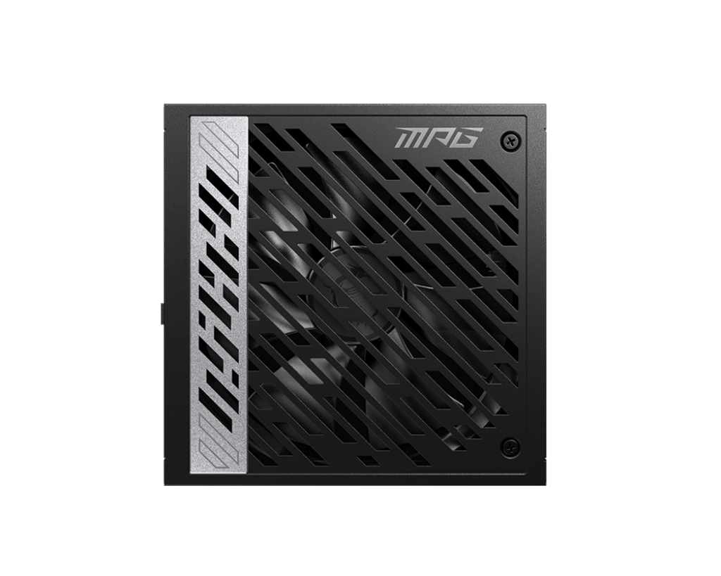 MSI  MSI MPG A1000G PCIE5 1000W Power Supply, Full Modular Design, 80 Plus Gold Certified, 135mm Active PFC Fan, Compliant with PCIe 5.0, 100% All Japanese 105??C Capacitor, Black | 306-7ZP7C18-ECP - product view 1 of 5