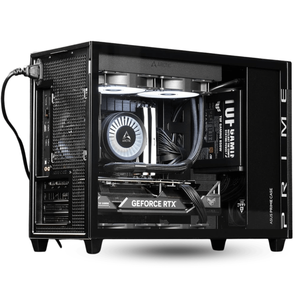 Asus Powered CAD Workstation, Intel Core i5-14400F 2.5 GHz 10-Core, GeForce RTX 4060 OC Edition 8GB, 850W 80+ GOLD, 1TB PCIe M.2, 32GB (2 x 16GB) DDR4, AG400 DIGITAL PLUS Cooler image