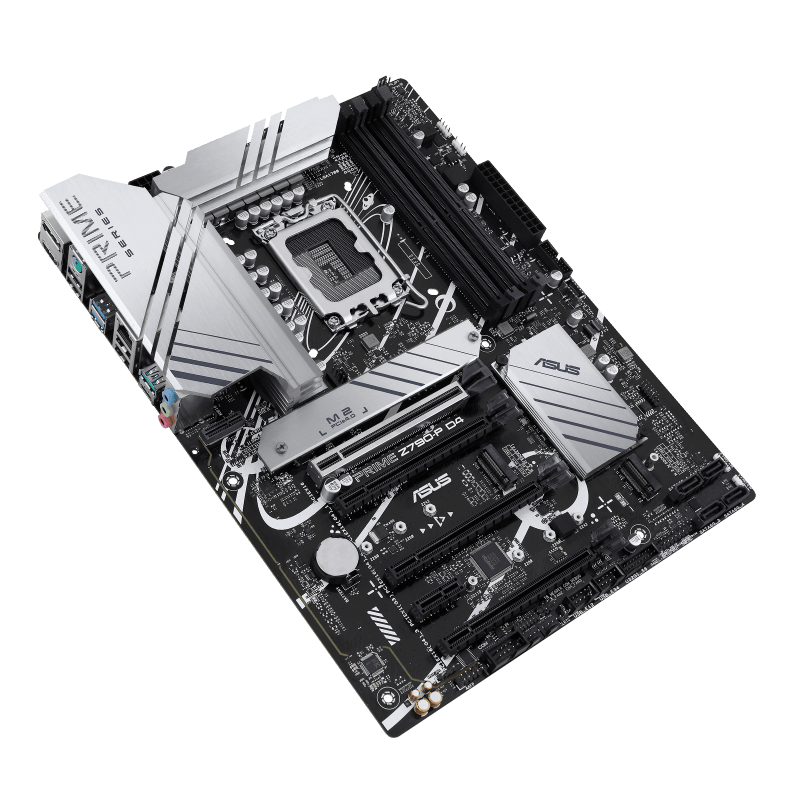 Asus ASUS Prime Z790-P D4, an Intel Z790 LGA 1700 ATX motherboard with PCIe?? 5.0, three M.2 slots, 14+1 DrMOS, DDR4, Realtek 2.5 Gb LAN, HDMI??, DP, USB 3.2 Gen 2x2 Type-C??, front USB 3.2 Gen 2 Type-C, Thunderbolt??? (USB4??) support, Arua Sync | 90MB1CV0-M0 - product view 1 of 5
