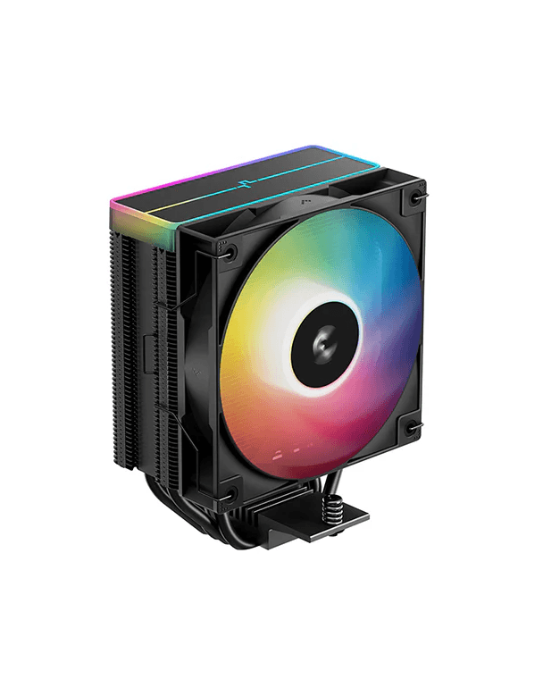 Deepcool AG400 BK ARGB V2 All-black Single-tower AMD & Intel CPU Cooler, 500~2100 RPM±10%, 75.89 CFM Airflow, 120mm ARGB PWM Fan |  R-AG400-BKAMMN-GJD image