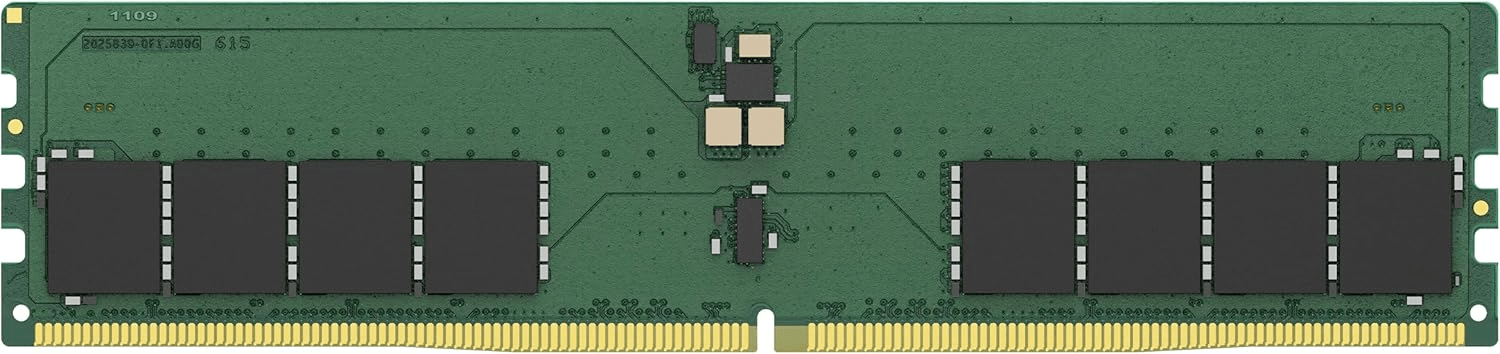Kingston 64GB DDR5 6400MT/s Non-ECC Clocked Unbuffered DIMM Desktop Memory (RAM),  CL52 2RX8 1.1V 288-pin 32Gbit | KVR64A52BD8-64  image