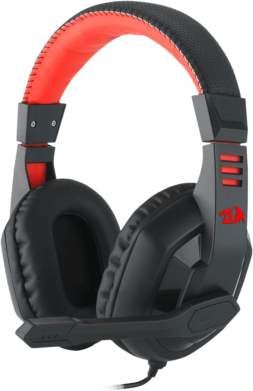 Redragon ARES H120 Gaming Headset, Stereo 3.5mm Jack, Noise-Reducing Over-Ear Cushions, 40mm Drivers, 2m Cable image