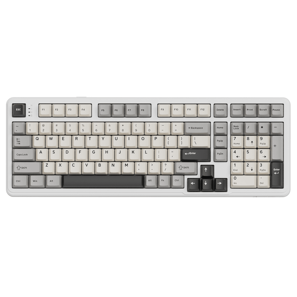 ATTACK SHARK X98 Wireless Mechanical Keyboard – 102-Key Full-Size Layout, Gasket-Mount, Tri-mode, Pre-Lubed Strawberry Switches, White | X98 image