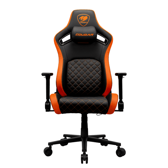 Cougar Defensor F Gaming Chair, Hyper-Dura Leatherette, 4D Folding Armrests, Backrest Pocket, Piston Lift Height Adjustment | 3MDFFORB.0001 | 3MDFLORB.0001 image