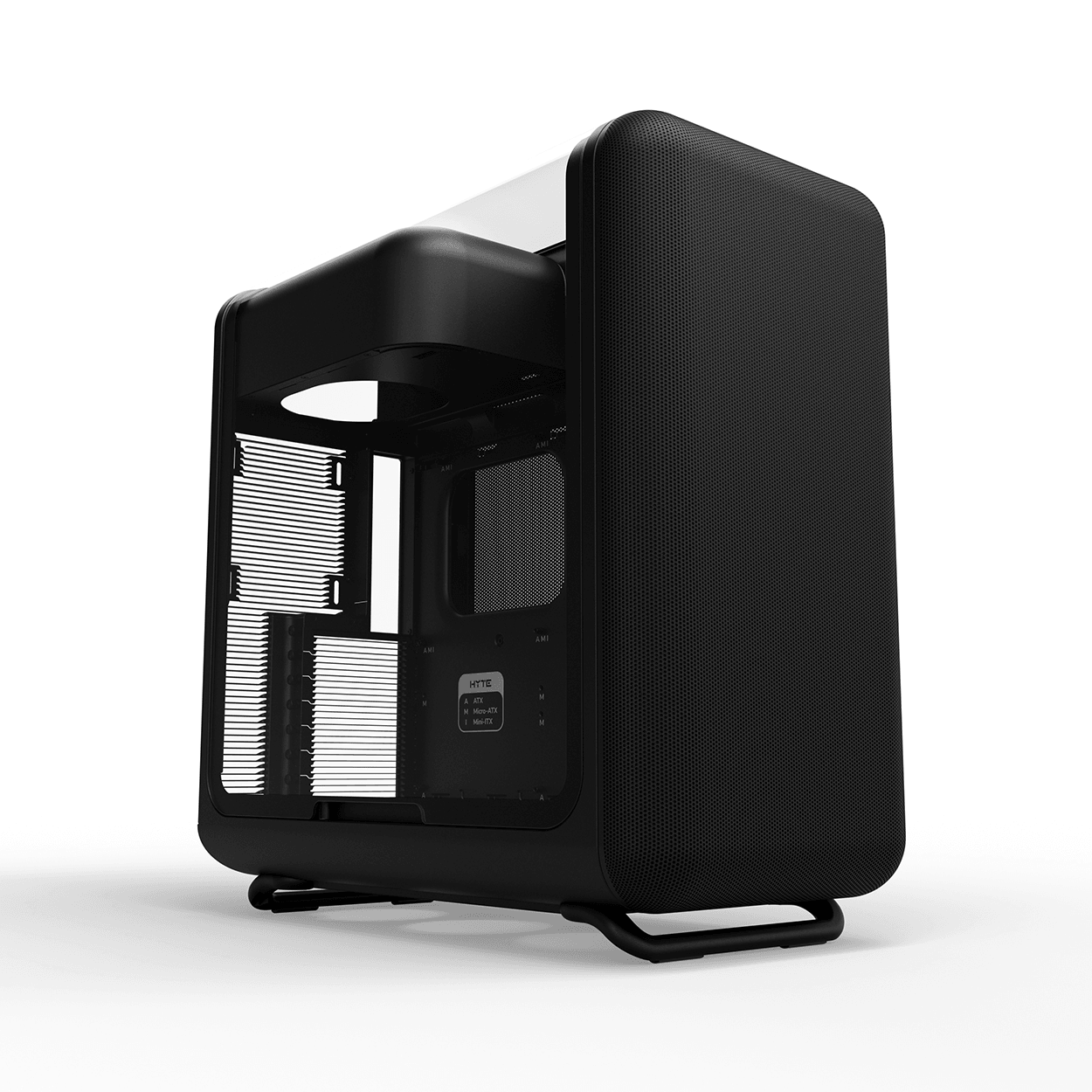 Hyte X50 Modern Performance ATX Mid-Tower Case - Pitch Black, 63L, Acoustic Laminated Glass, 360mm Radiator Support | CS-HYTE-X50G-BB image