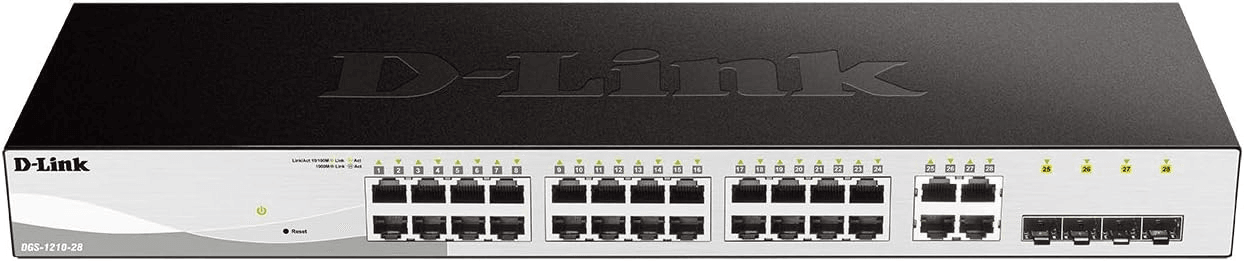 D-link D-Link DGS-1210-28 24-Port  Gigabit Smart Managed Switch with 4 Gigabit RJ45/SFP COMBO ports | DGS-1210-28 - product view 1 of 3
