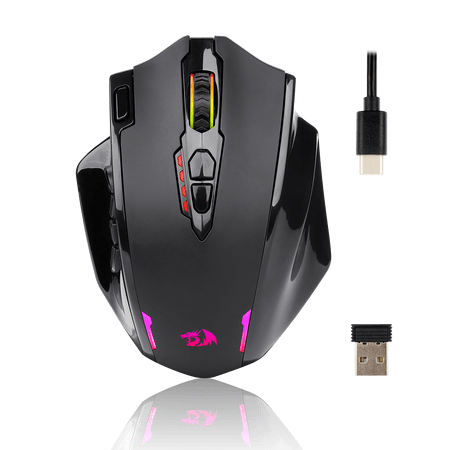 Redragon M913 Impact Elite Wireless Gaming Mouse, 16000 DPI Wired/Wireless RGB Gamer Mouse with 16 Programmable Buttons | M913 image
