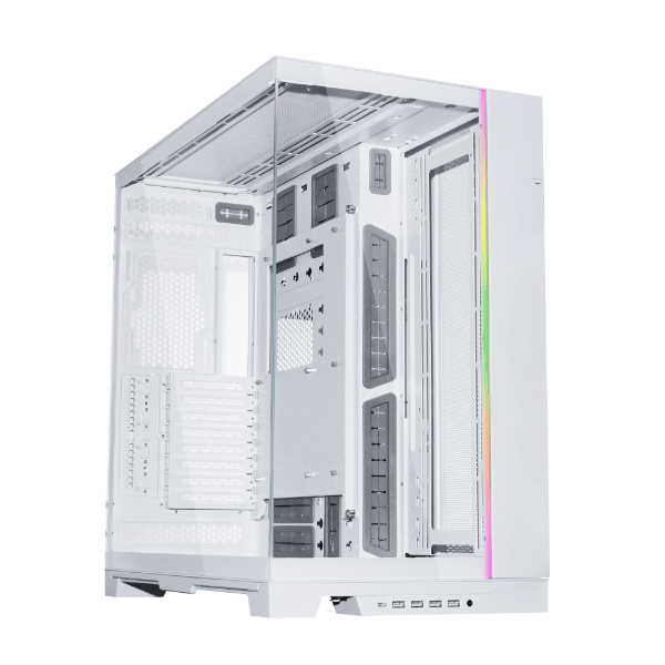 Lian Li  O11 DYNAMIC EVO XL Full-tower White Computer Case, Normal Mode/ Reverse Mode, Multiple I/O Ports, 7 Drives Capacity |  O11DEXL-W image