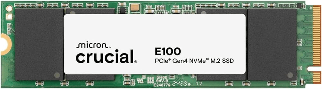 Crucial E100 1TB M.2 NVMe PCIe Gen4 Internal SSD, Up to 5,000MB/s, Laptop & Desktop Compatible | CT1000E100SSD8 image
