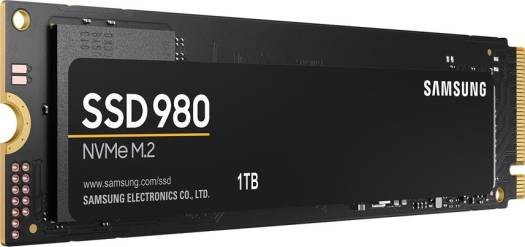 SAMSUNG Samsung 980 1TB SSD, PCIe Gen 3.0 x4, NVMe 1.4, Form Factor M.2 (2280), Up to 3,500 MB/s Sequential Read and 3,000 MB/s Write, V-NAND 3-bit MLC, HMB(Host Memory Buffer) | MZ-V8V1T0BW - product view 1 of 3