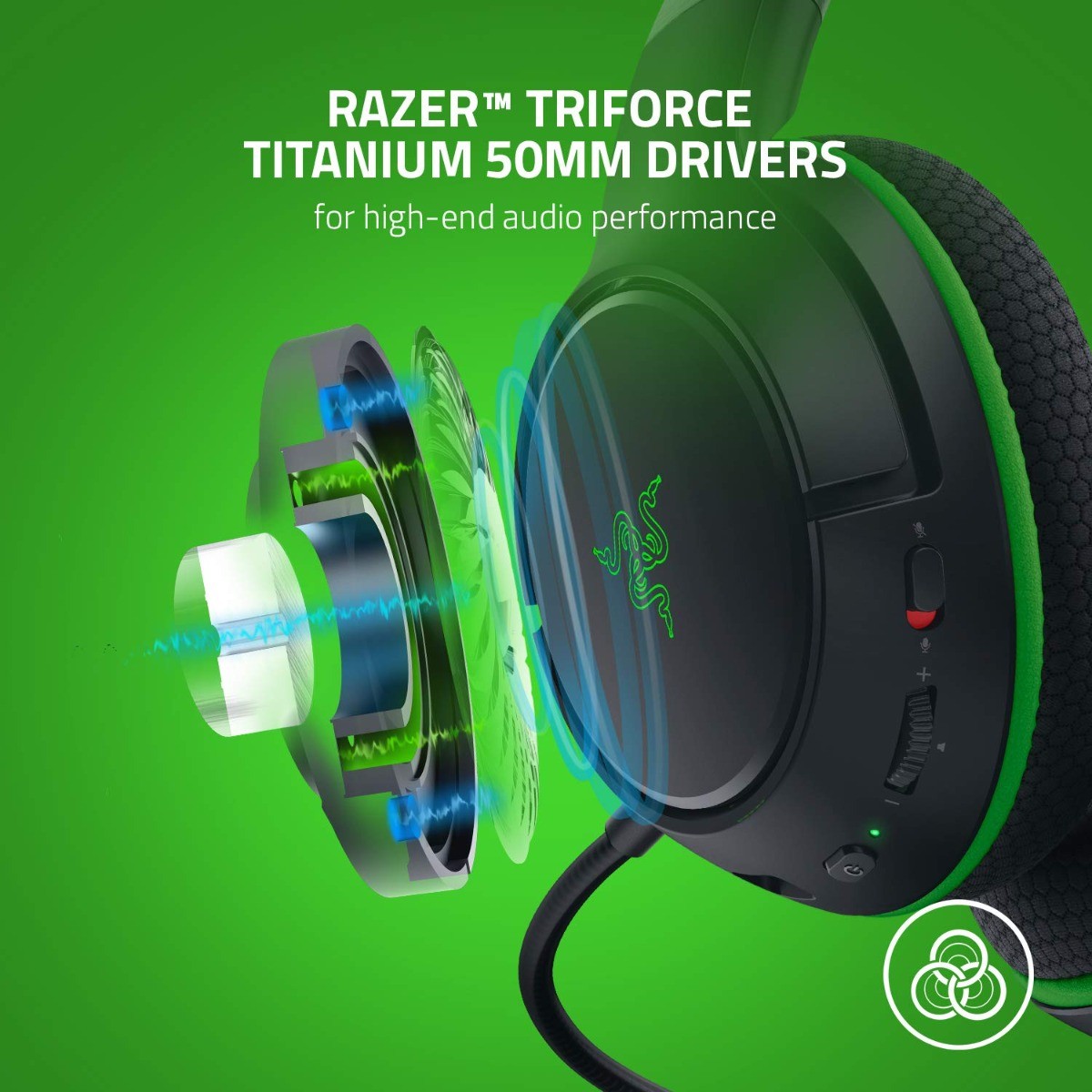 RAZER Razer Kaira Pro Wireless Gaming Headset for Xbox Series X | S: TriForce Titanium 50mm Drivers - Supercardioid Mic - Dedicated Mobile Mic - EQ and Xbox Pairing - Xbox Wireless and Bluetooth 5.0 - Black |  RZ04-03470200-R3M1 - product view 1 of 5