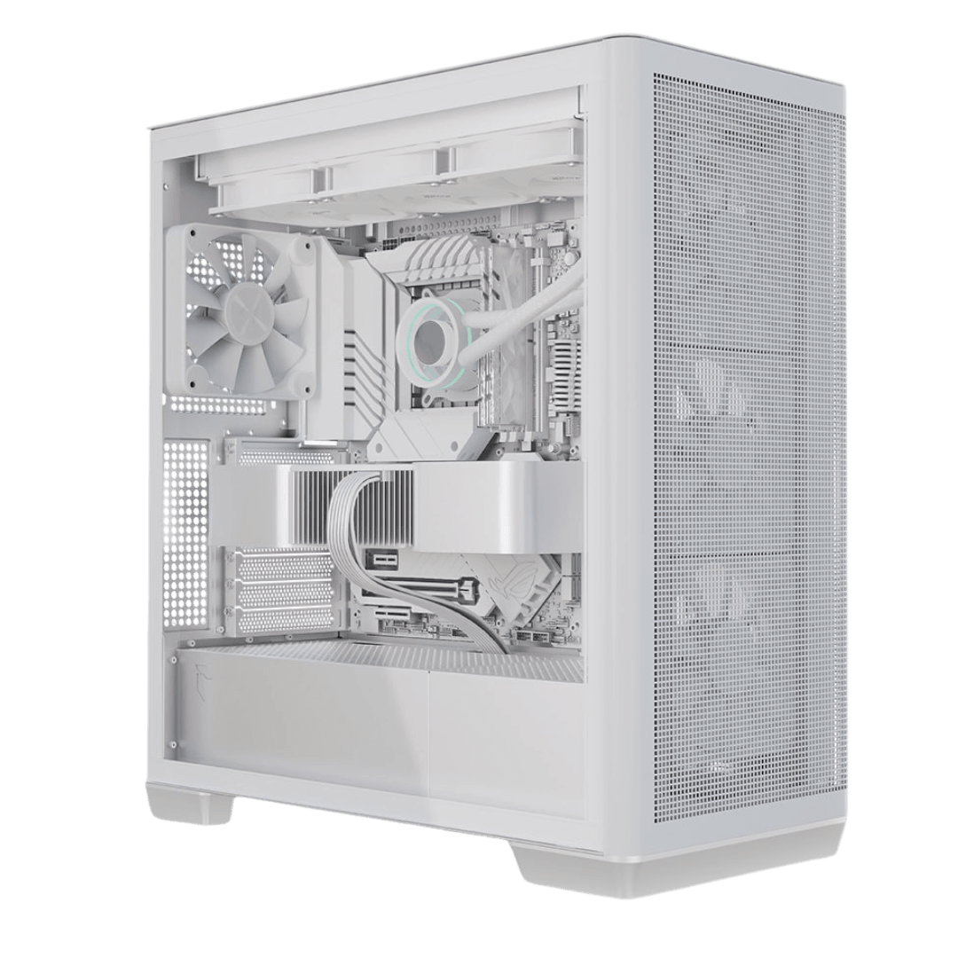 Nanotech AMD 9800X3D x 5070 White Gaming PC,  AMD 9800X3D, 5070 EAGLE OC Edition ICE 12GB, 32GB (2x16GB) 6400MTs, 2TB NVMe, AIO LCD Cooler, 850W - product view 1 of 2