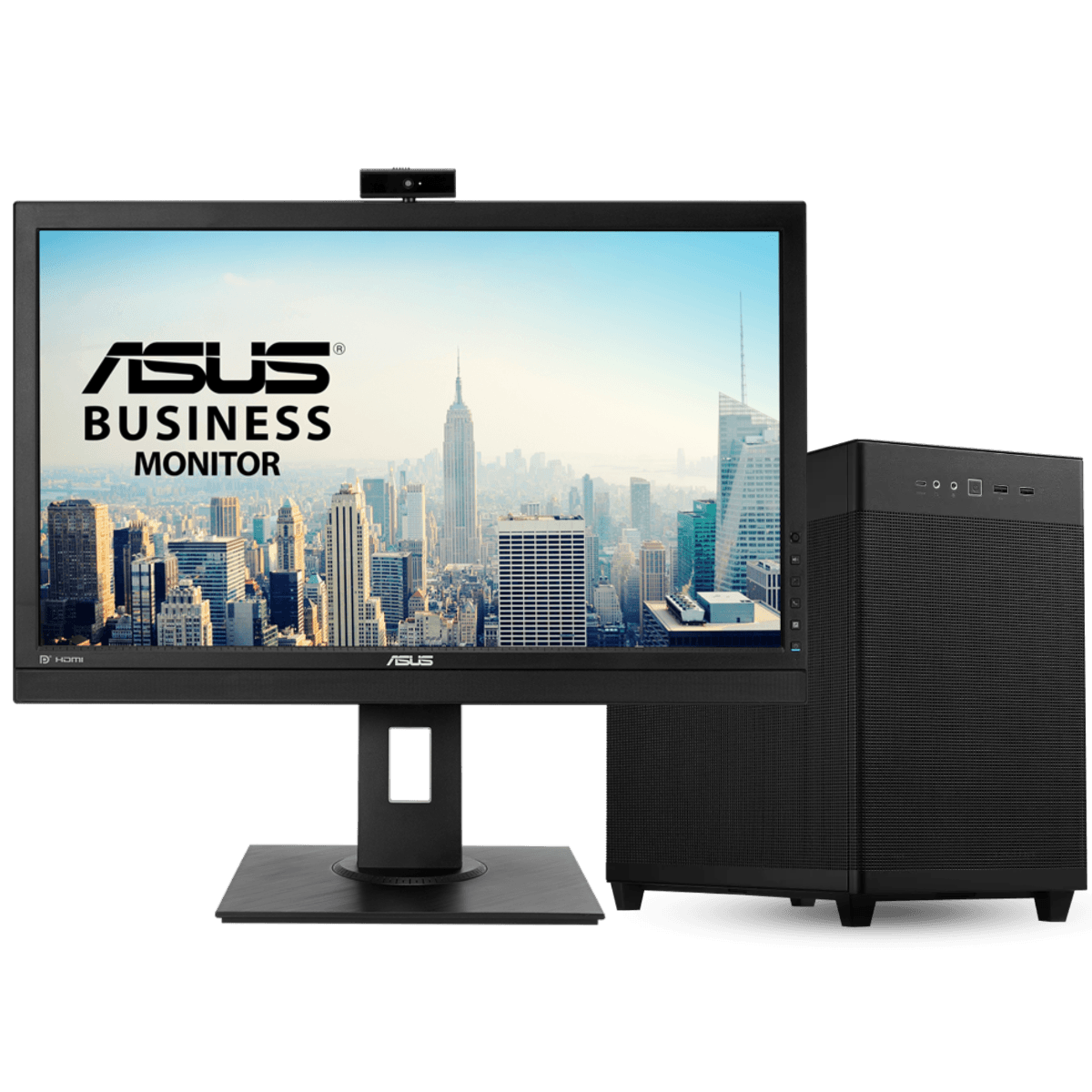 Office PC Powered by ASUS, Core i5-14400F 14th Gen, Nvidia 3050 Dual 8 GB, 32GB (2x16GB) RGB 3600 RAM, 1 TB NVMe, 850W, With Monitor, WiFi +BT image