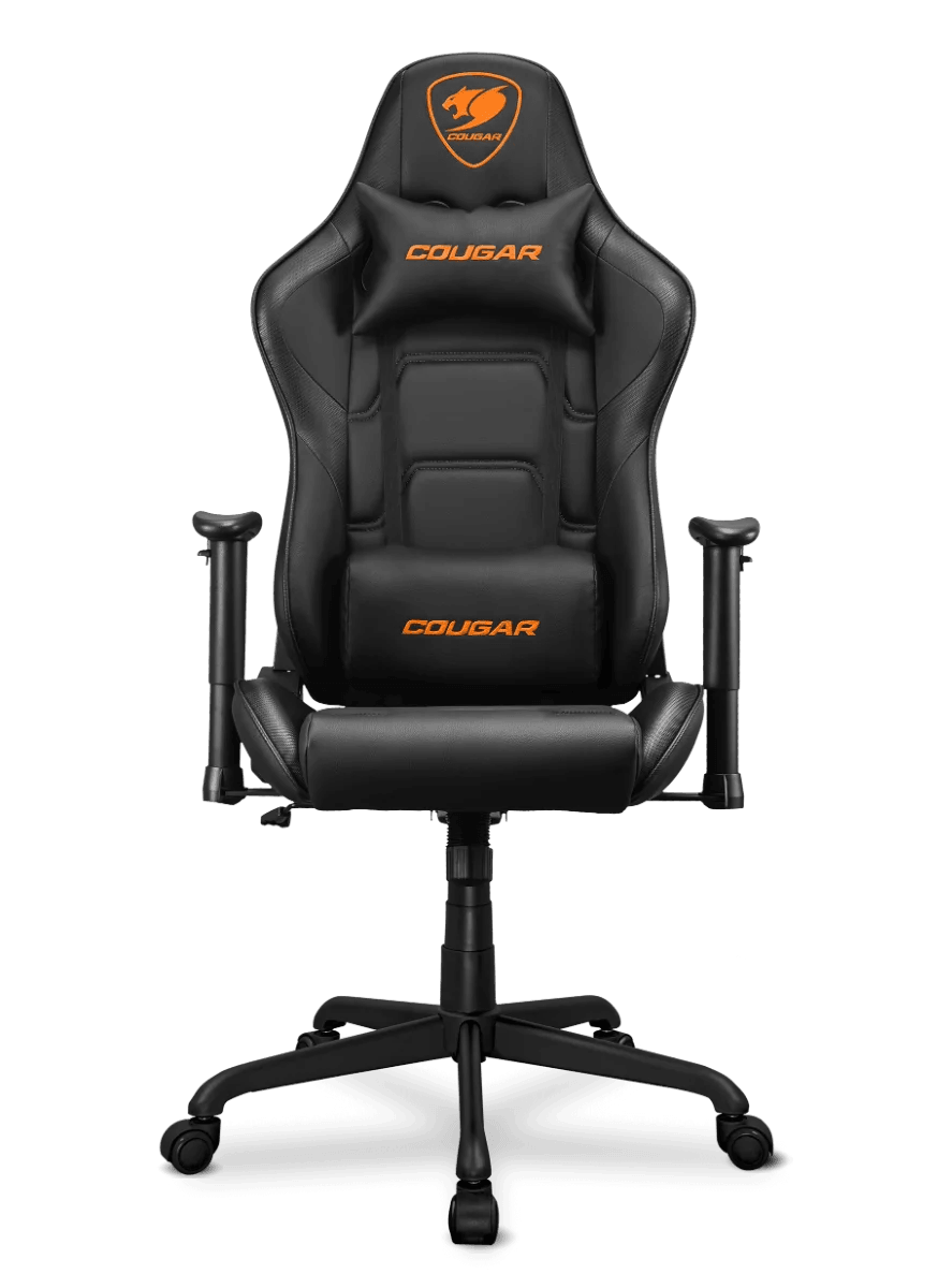 COUGAR Armor Elite Gaming Chair, Premium PVC Leather, 2D Armrest, Piston Lift Height Adjustment, Class 4 Gas Lift Cylinder, 160° Reclining, Up to 120Kg Max Load, Black | CG-CHAIR-ARMOR-ELITE-BLK image