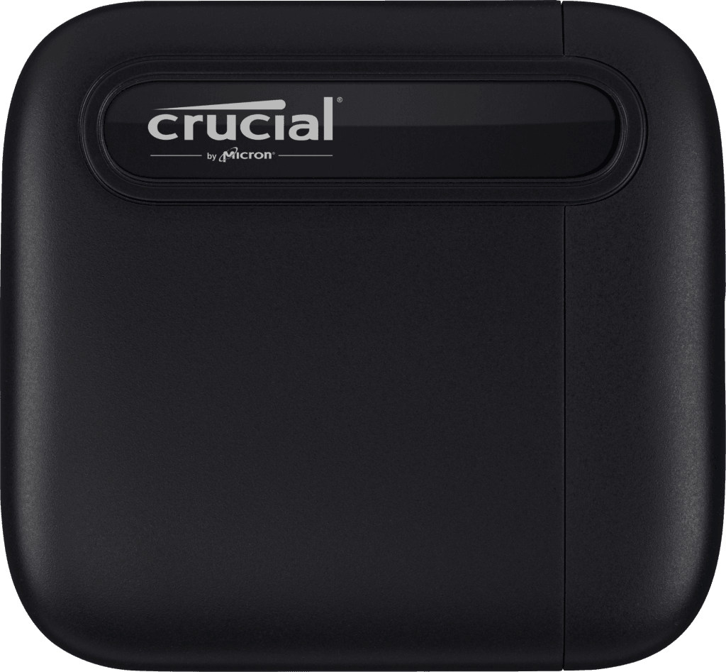 Crucial Crucial X6 1TB External Portable SSD, USB-C, 5.6x faster, PC, Mac, Sequential Read 800 MB/s,  PS4, Xbox One, Android devices, and more. | CT1000X6SSD9-1TB - product view 1 of 4