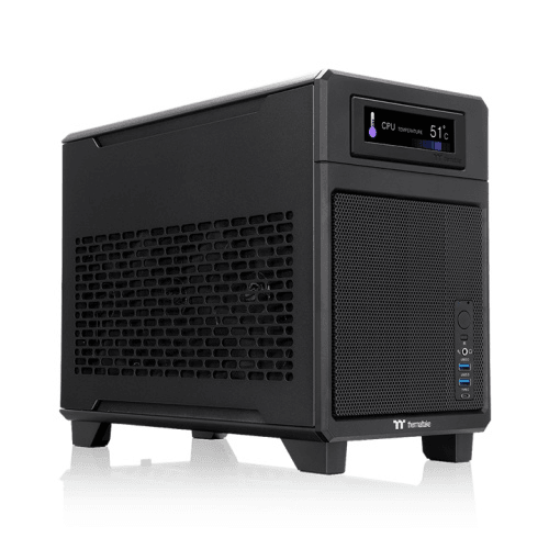 Compact Mini-ITX Gaming PC: AMD Ryzen 7 7800X3D + ZOTAC RTX 5070 Ti Solid SFF 16GB GDDR7, 32GB DDR5 6000MHz RGB, 1TB NVMe SSD, 360mm ARGB AIO, 850W SFX PCIe Gen5 PSU, Thermaltake TR100 Mini Case image