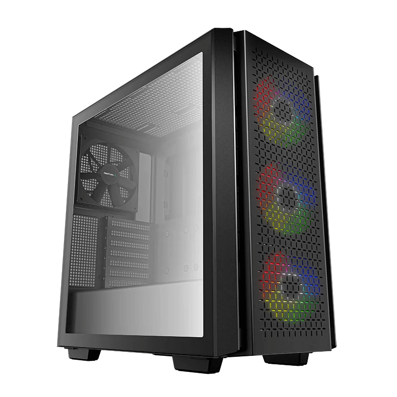 DEEPCOOL DeepCool CG560 Mid-Tower Case, ABS+SPCC+Tempered Glass, 5x Drive Bays, 7x Expansion Slots, Motherboard Support Upto E-ATX, Black | R-CG560-BKAAE4-G-1 - product view 1 of 6