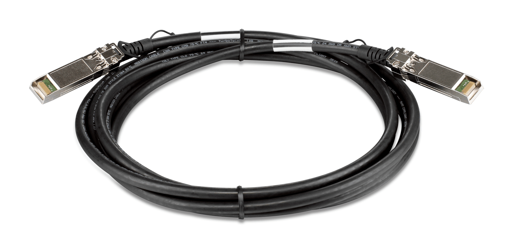 D-Link 300 cm (3 Mtr) 10GbE Direct Attach SFP+ Cable |  DEM-CB300S  image
