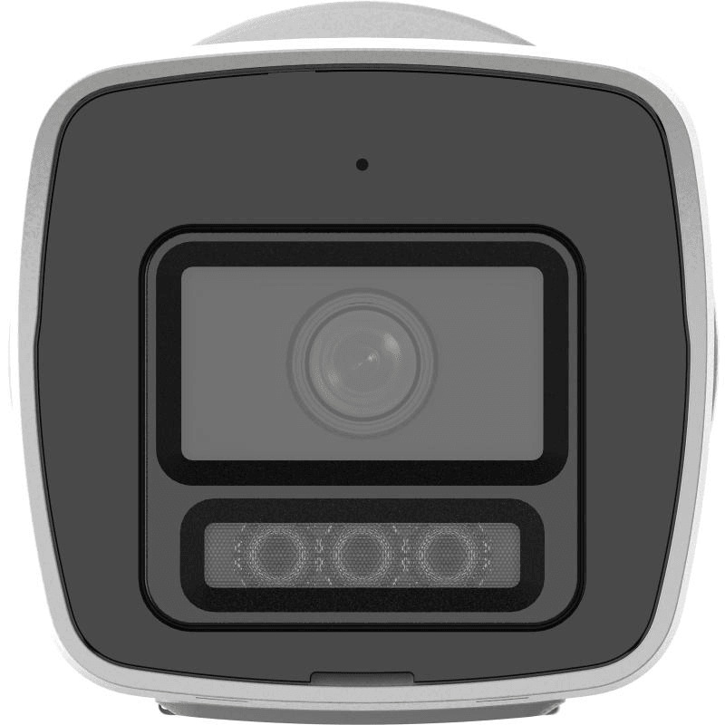 Hikvision DS-2CD1027G2H-LIU 2 MP ColorVu with Smart Hybrid Light Fixed Bullet Network Camera, Support Human and Vehicle Detection, Smart Hybrid Light: advanced technology with long range, H.265+,  storage up to 512 GB, Built-in microphone, IP67 image