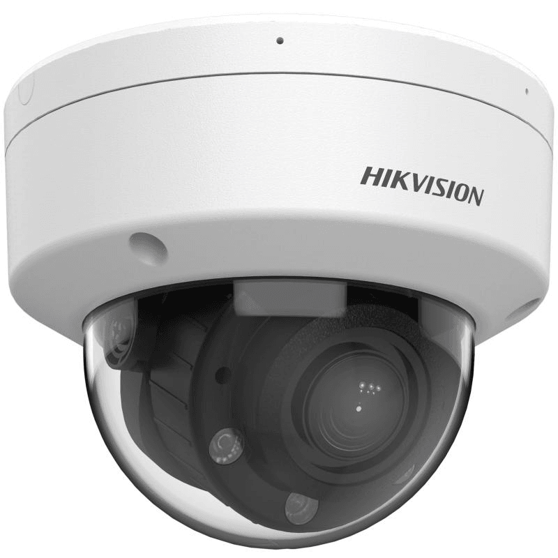 HIKVISION Hikvision DS-2CD1743G2-LIZ(S)U 4 MP Smart Hybrid Light Varifocal Dome Network Camera, 1/3 " Progressive Scan CMOS, Motorized lens, 2.8 to 12 mm, Up to 30 m, Built-in microphone, H.265+, Human and Vehicle Detection (IP67& IK08) - product view 1 of 3