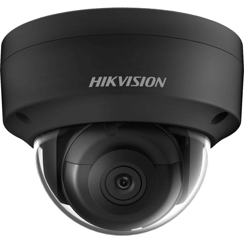 HIKVISION Hikvision DS-2CD2143G2-IU BLACK 4 MP AcuSense Fixed Dome Black Network Camera, High quality imaging with 4 MP resolution, 1/3" Progressive Scan CMOS, 120 dB WDR technology, H.265+, IP67 & IK10, Up to 30 m, AI Deep learning - product view 1 of 3