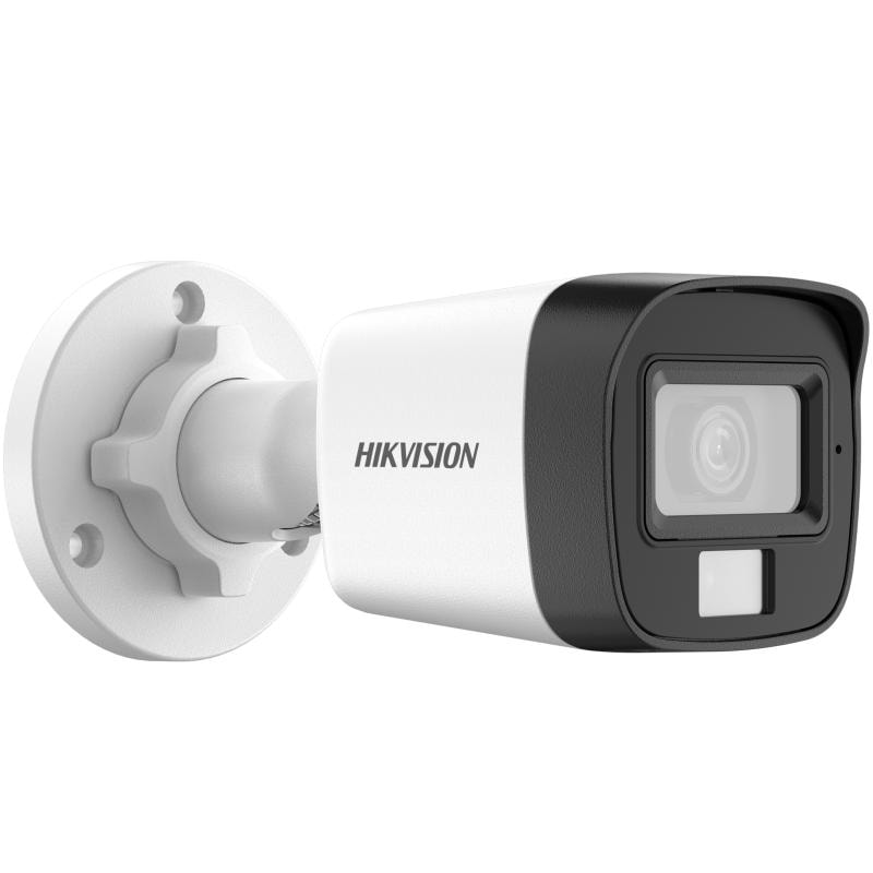 Hikvision DS-2CE16K0T-LPFS(2.8mm) 3K Smart Hybrid Light Audio Fixed Mini Bullet Camera, IR : Up to 25 m, Built-in Microphone image