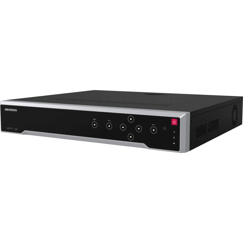 HIKVISION Hikvision DS-7732NI-M4/16P M Series 8K NVR, Up to 32-ch IP camera inputs, 16 independent PoE, Up to 4 SATA HDD, Upto 16TB for each disk, 1 self-adaptive 10/100/1000 Mbps Ethernet, Support web access without plug-in, Smart & POS Function, HD Video Output - product view 1 of 1