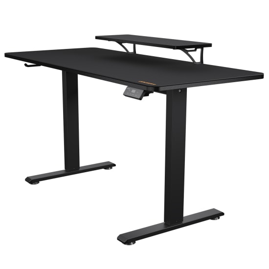 Cougar E-STAR 140 Electric Gaming Desk, 1400 x 600 x 15 mm, Full Desk Mouse Pad, Shields For Transmission Shaft And Motor, Removable Monitor Stand, Cable Tray For Easy Management, Headset Hook | 3MSTA3WB.0001 image