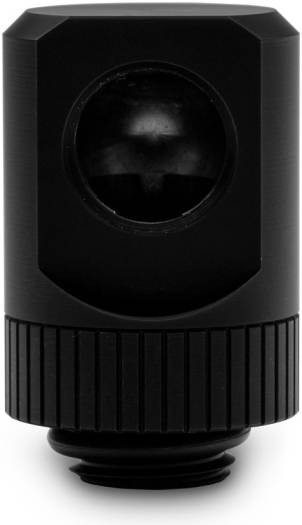 ekwb EKWB EK-Quantum Torque Rotary 90?? Adapter, Fitting With G1/4" Threads, Very Sturdy And There Are Zero Movement, Cnc Machined Brass With High-quality Black Finish, Black | 3831109814475 - product view 1 of 5