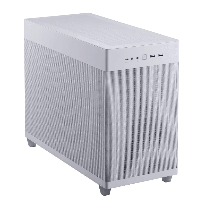 Asus AP201 Prime Mesh White Edition 33L MicroATX Case, Tool-Free Side Panels, Quasi-Filter Mesh, With Support For 360mm Coolers,338mm Graphics Cards, Standard ATX PSU's, White | 90DC00G3-B39000 image